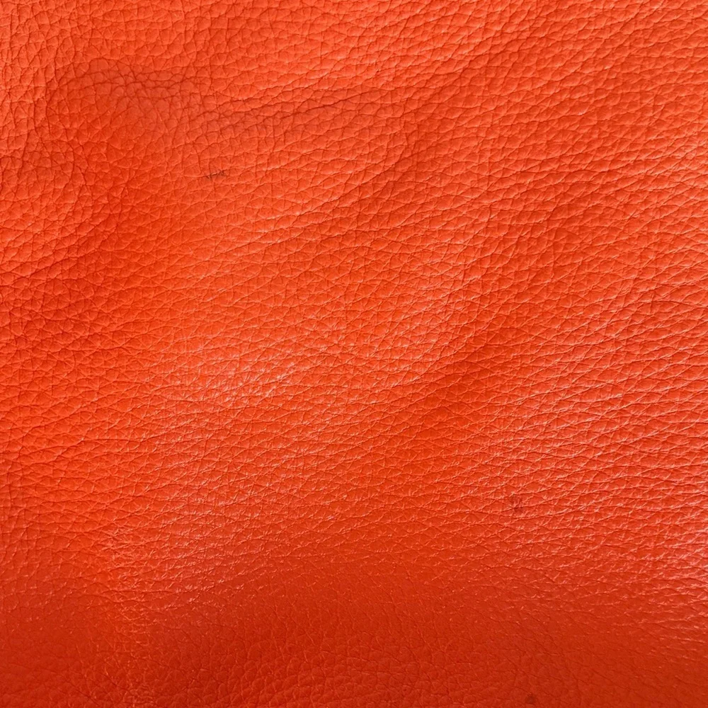 Michael Kors Leather Chain Strap Hobo Leather Shoulder Bag - Burnt Orange